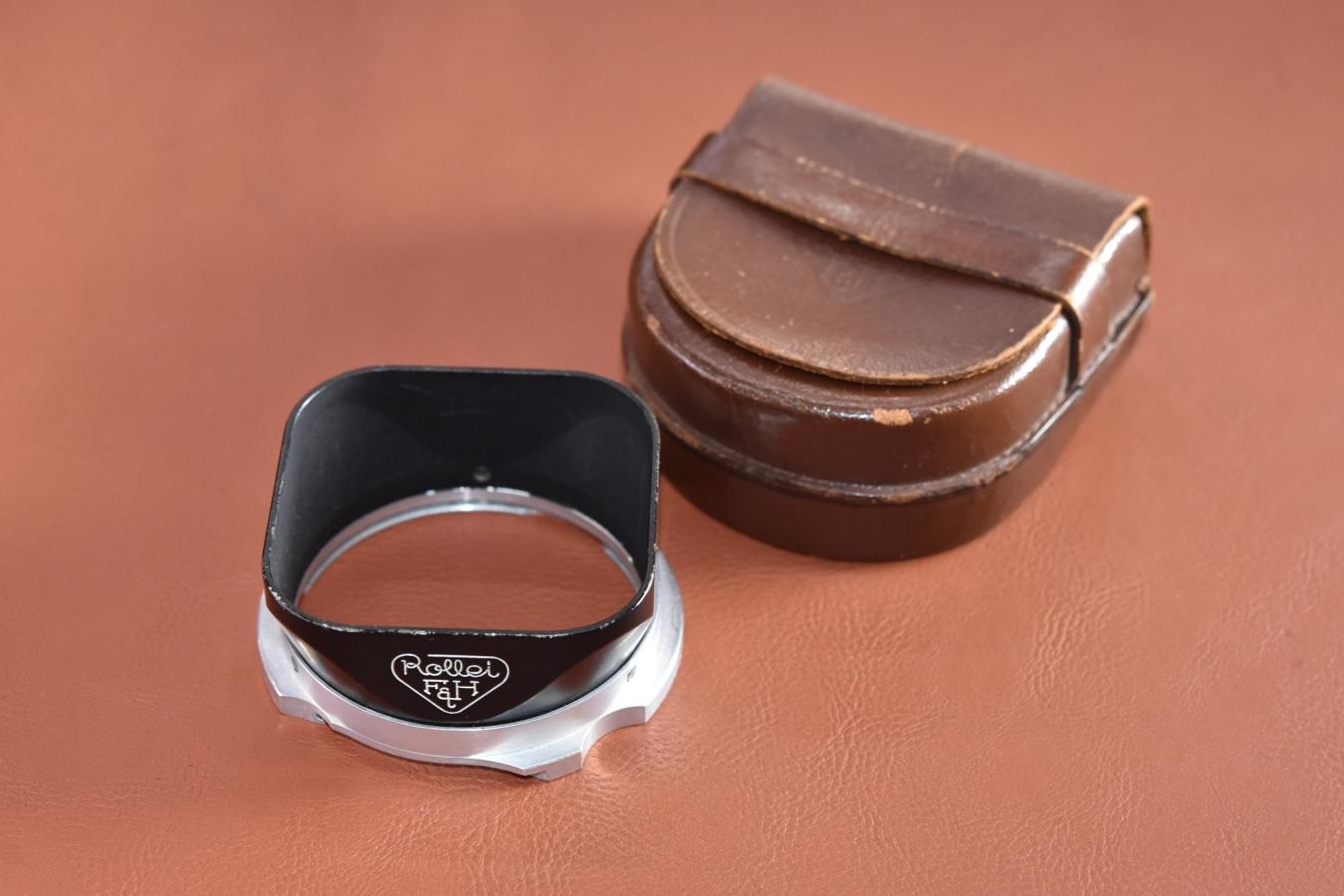 Rollei BII メタルフード 純正ケース付【Rollei flex 3.5F等用】