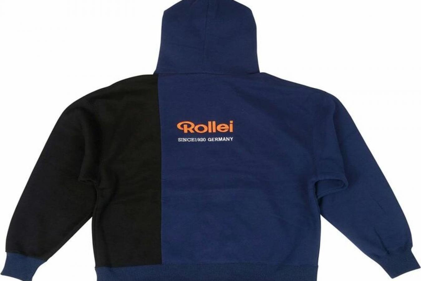 【新 品】Rollei パーカー ネイビー&ブラック L【Rollei 公式グッズ】