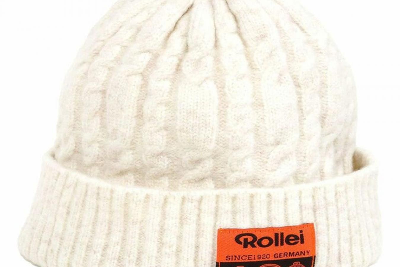 【新 品】 Rollei ニットキャップ オフホワイト【Rollei 公式グッズ】