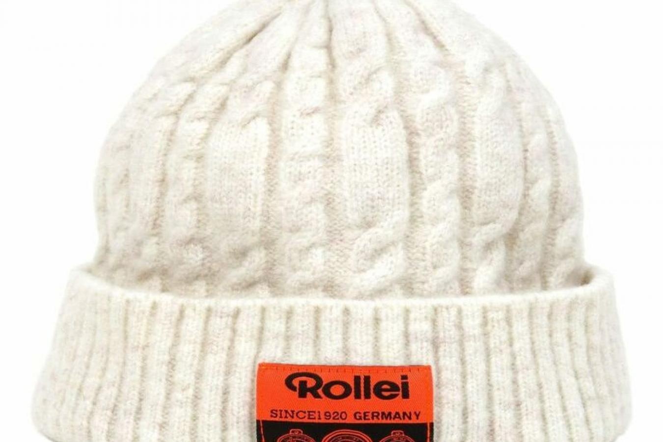 【新 品】 Rollei ニットキャップ オフホワイト【Rollei 公式グッズ】