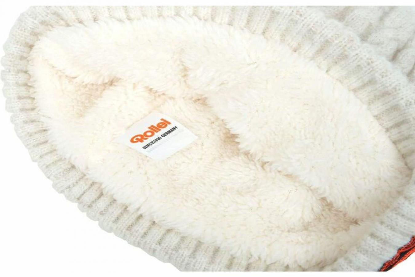 【新 品】 Rollei ニットキャップ オフホワイト【Rollei 公式グッズ】