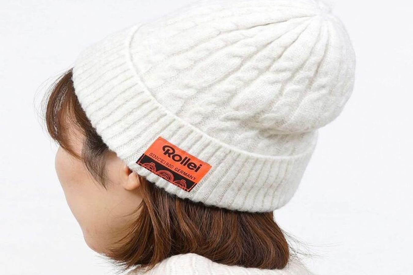 【新 品】 Rollei ニットキャップ オフホワイト【Rollei 公式グッズ】
