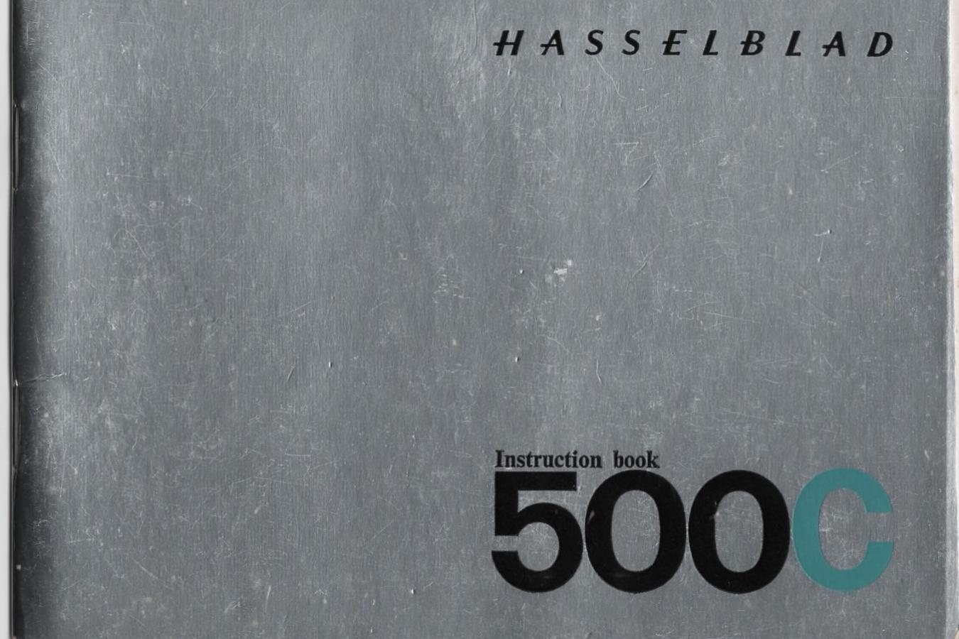 【絶版取説】HASSELBLAD 500C 英文取説