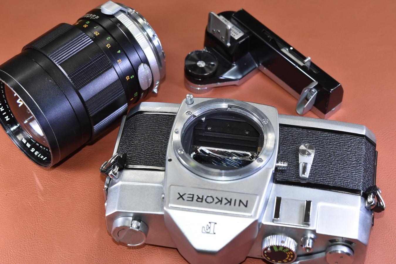 【希 少】NIKKOREX F メーター付 【NIKKOREX LENS SEKOR 135/2.8付】