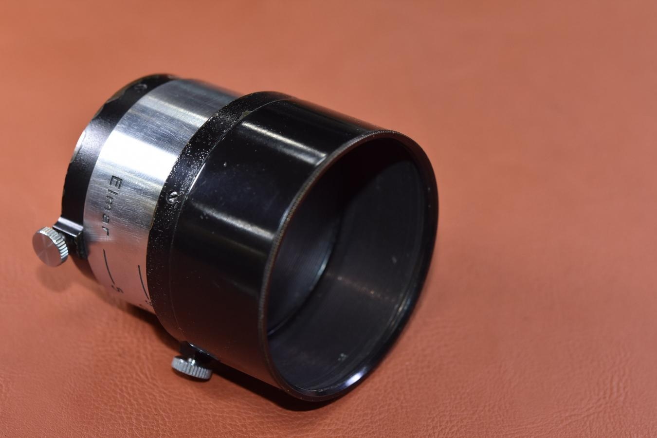 LEICA FIKUS ブラッククローム 【Elmar 5cm-13.5cm ズームフード E.Leitz GmbH Wetzlar Germany 刻印】