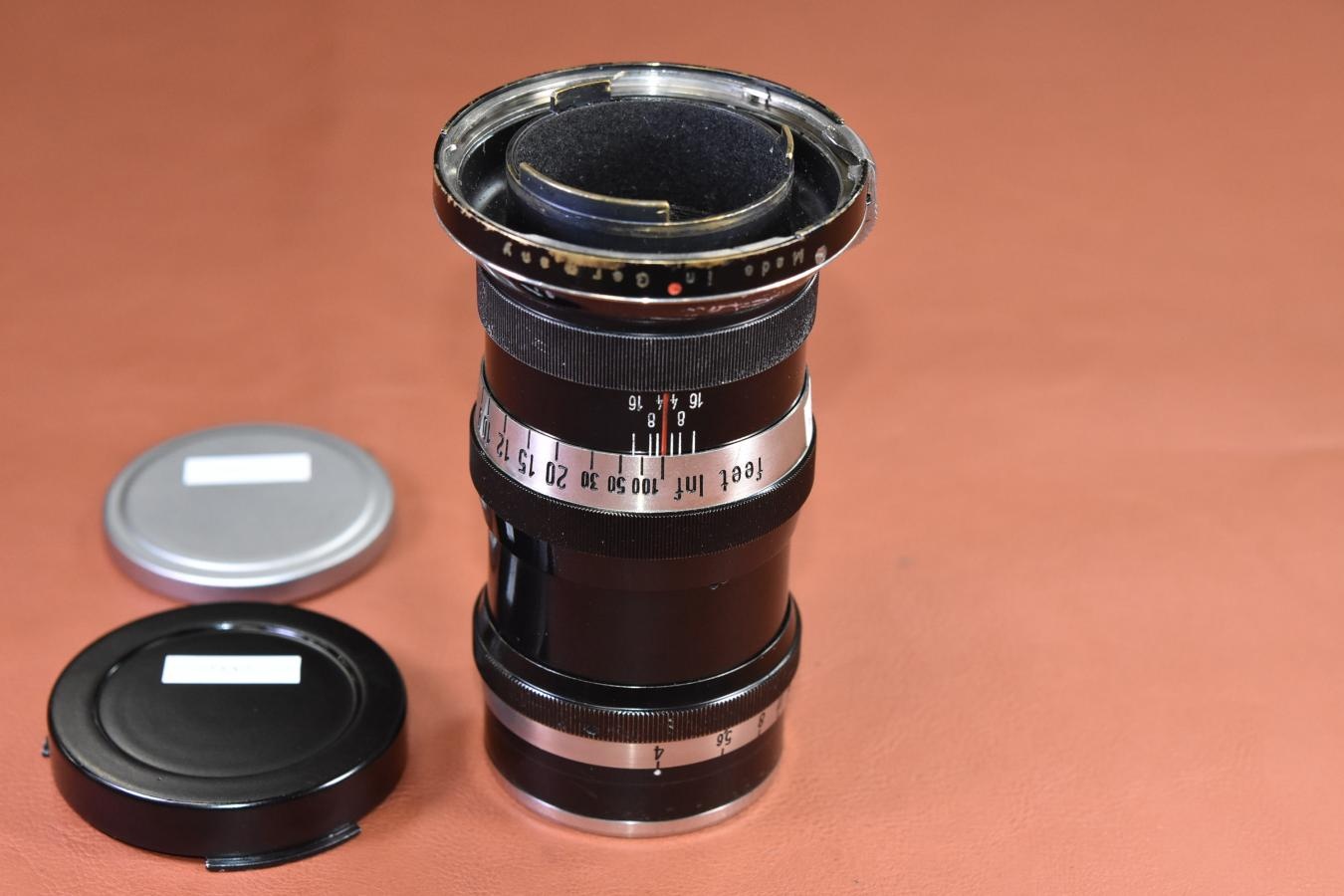 【希 少】 Carl Zeiss Jena Sonnar 13.5cm F4 Black×Nickel 【旧コンタックスマウントレンズ】