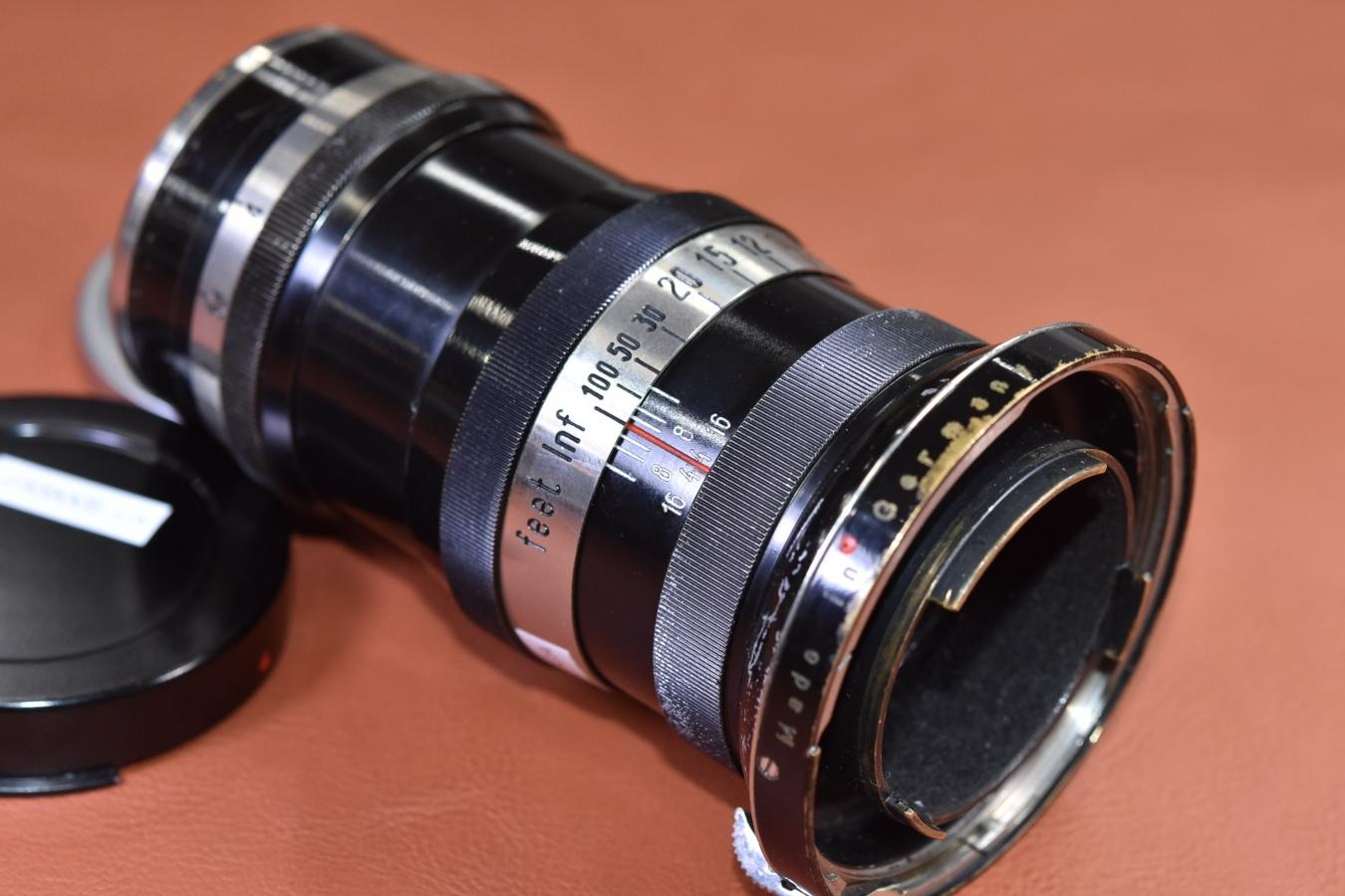 【希 少】 Carl Zeiss Jena Sonnar 13.5cm F4 Black×Nickel 【旧コンタックスマウントレンズ】