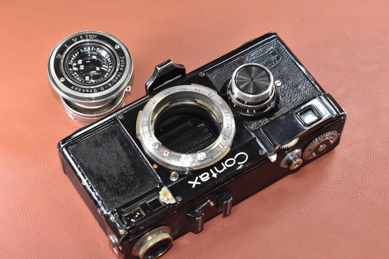 ZEISS IKON Contax I型 Carl Zeiss Jena Tessar 5cm F2.8 Nickel付 【通称:ブラックコンタックス】