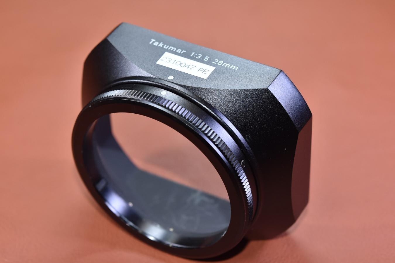 【絶版アクセサリー】PENTAX Takumar 28/3.5 角型METAL HOOD