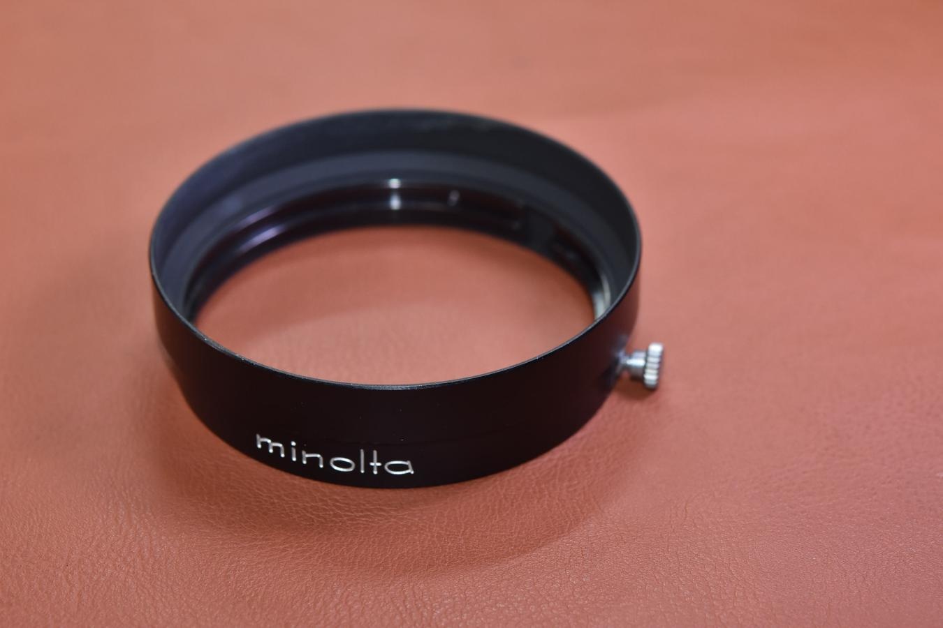 【絶版アクセサリー】minolta D57KE 【内径57mm被せ式メタルフード、HI MATIC7、9等用】