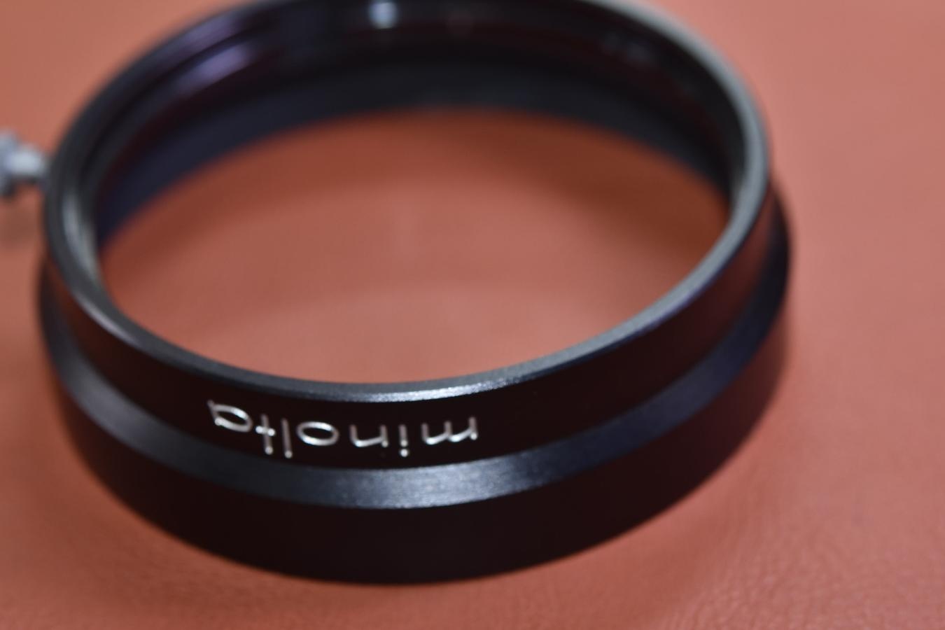 【絶版アクセサリー】minolta D57KE 【内径57mm被せ式メタルフード、HI MATIC7、9等用】