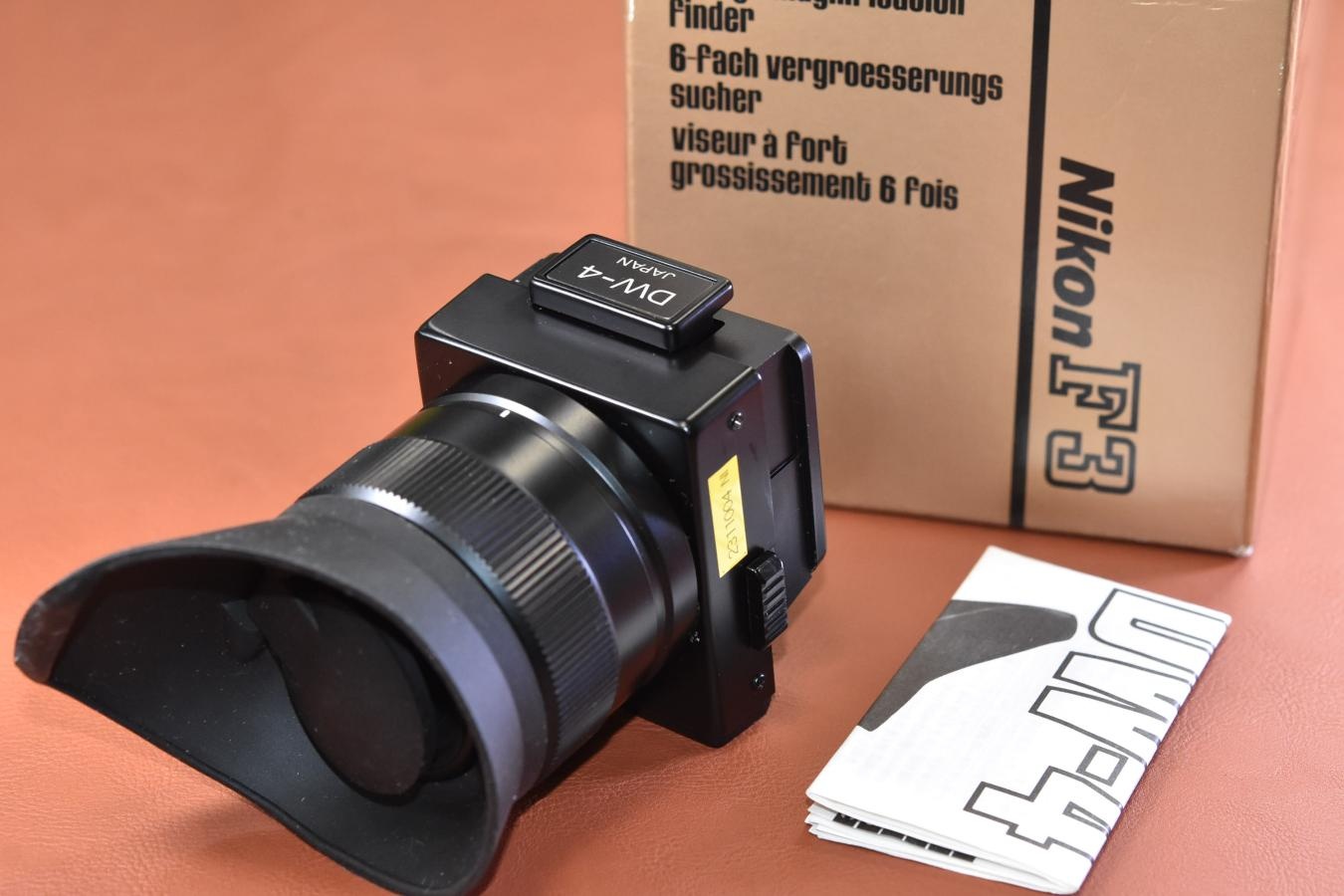【コレクション向け】Nikon DW-4 6×high magnification finder 元箱付 【Nikon F3用】