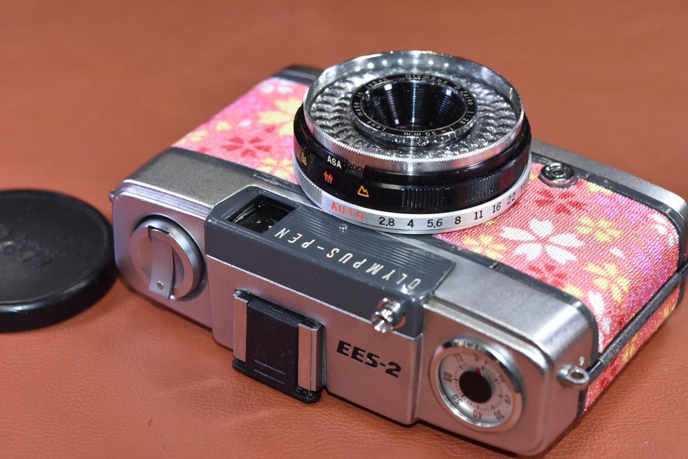 【リメイクカメラ】OLYMPUS PEN EES-2 モルト交換済 【Olympus D.Zuiko 30/2.8 レンズ搭載】