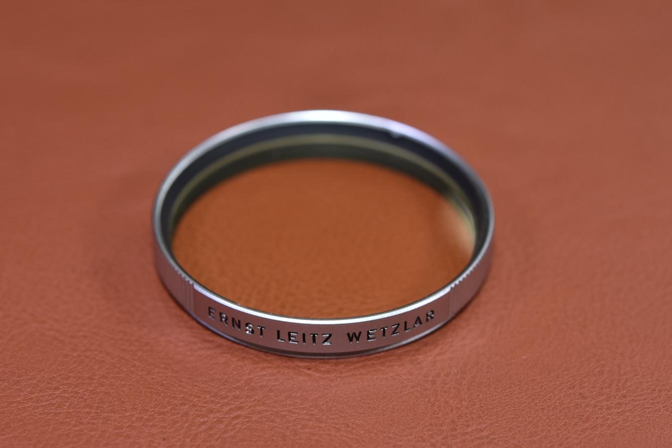 【希 少】LEICA XOOQG 41mm径 Yellow Filter 【ズマリット50/1.5、ズミルックス35/1.4初期型用】