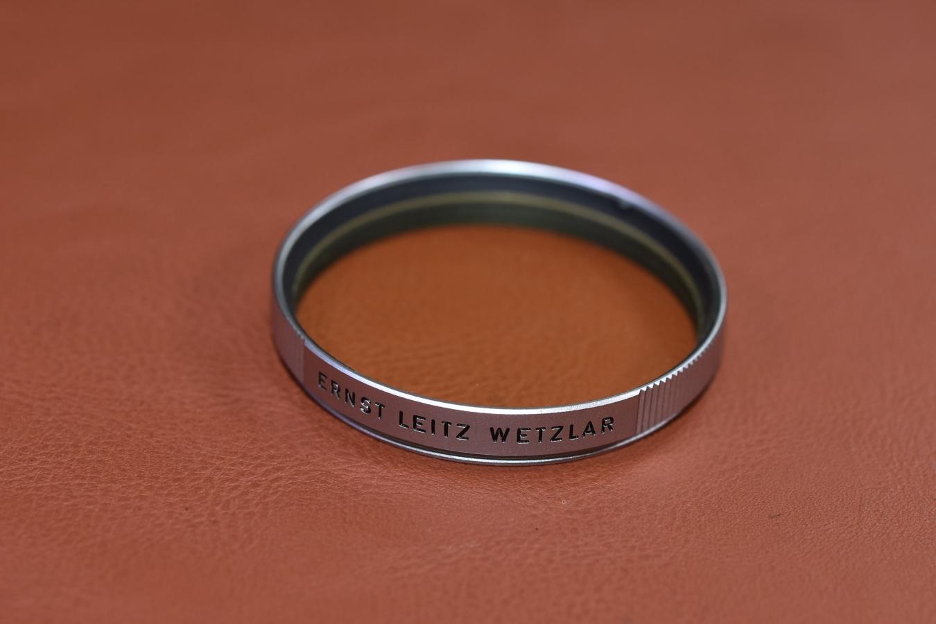 【希 少】LEICA XOOQG 41mm径 Yellow Filter 【ズマリット50/1.5、ズミルックス35/1.4初期型用】