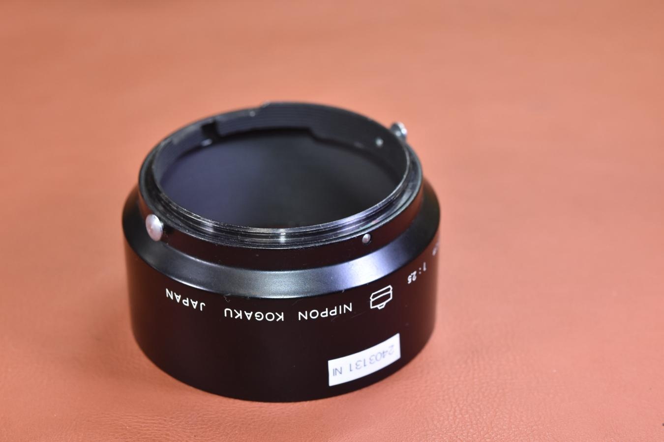 【希 少】NIPPON KOGAKU 10.5cm F2.5 METAL HOOD 日本光学マーク入り(富士山)【キレイな物をお探しの方必見!!自信ありの逸品!!】