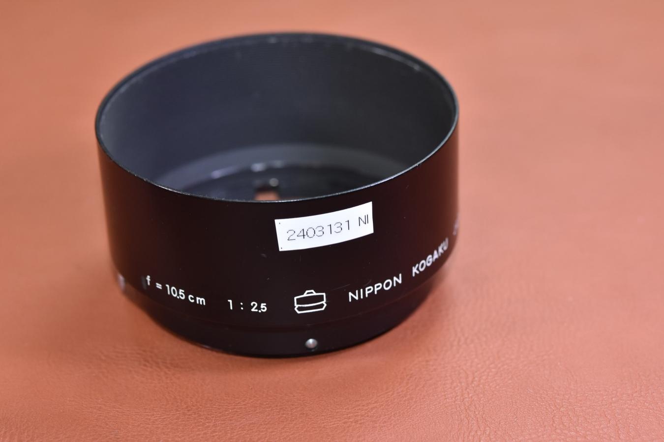 【希 少】NIPPON KOGAKU 10.5cm F2.5 METAL HOOD 日本光学マーク入り(富士山)【キレイな物をお探しの方必見!!自信ありの逸品!!】
