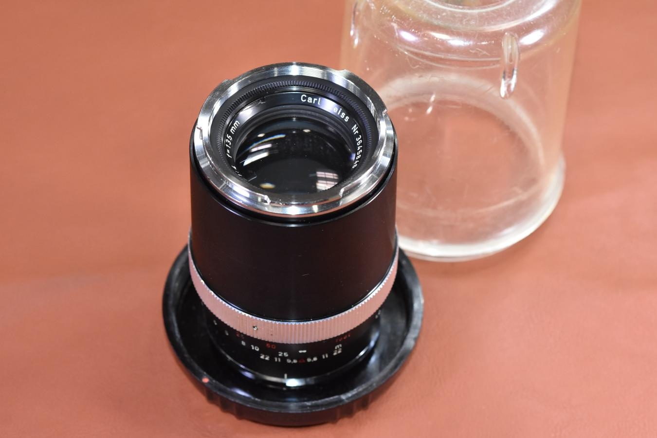 Carl Zeiss Sonnar 135mm F4 Black 純正プラスチックケース付 【CONTAREXマウントレンズ】