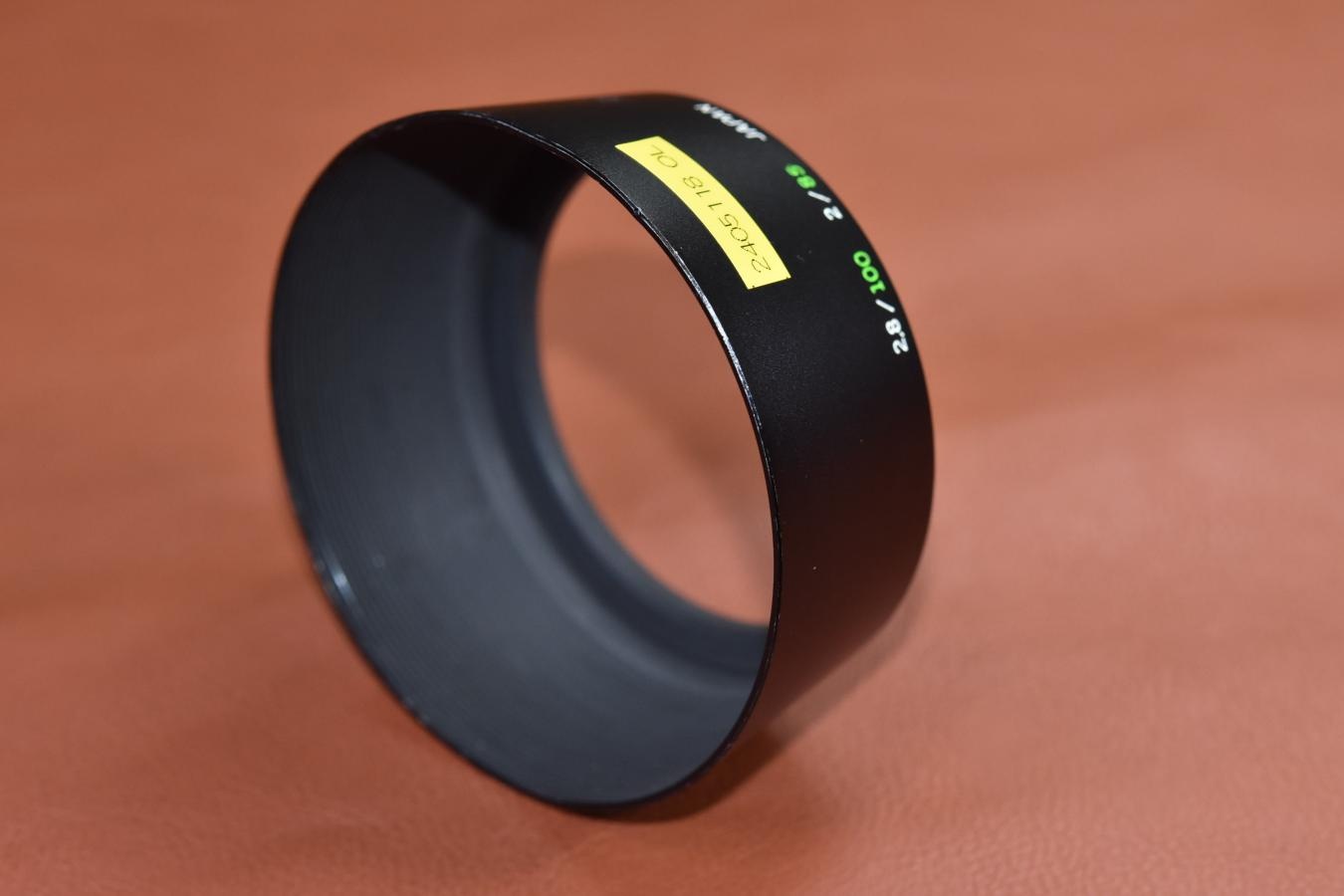 【希 少】OLYMPUS100/2.8、85/2 METAL HOOD【キレイな物をお探しの方必見!!自信ありの逸品!!】