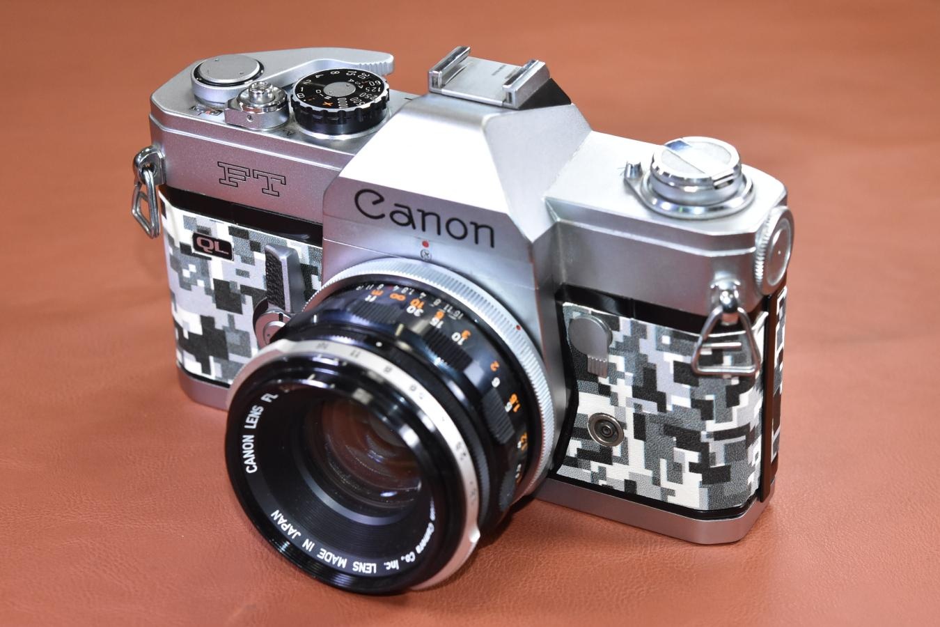 【リメイクカメラ】 Canon FT QL Silver FL 50/1.8 付【モルト交換済】