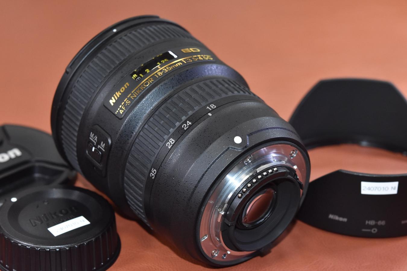 AF-S NIKKOR 18-35mm F3.5-4.5G ED 純正フードHB-66付 【キレイな物をお探しの方必見!!自信ありの逸品!!】