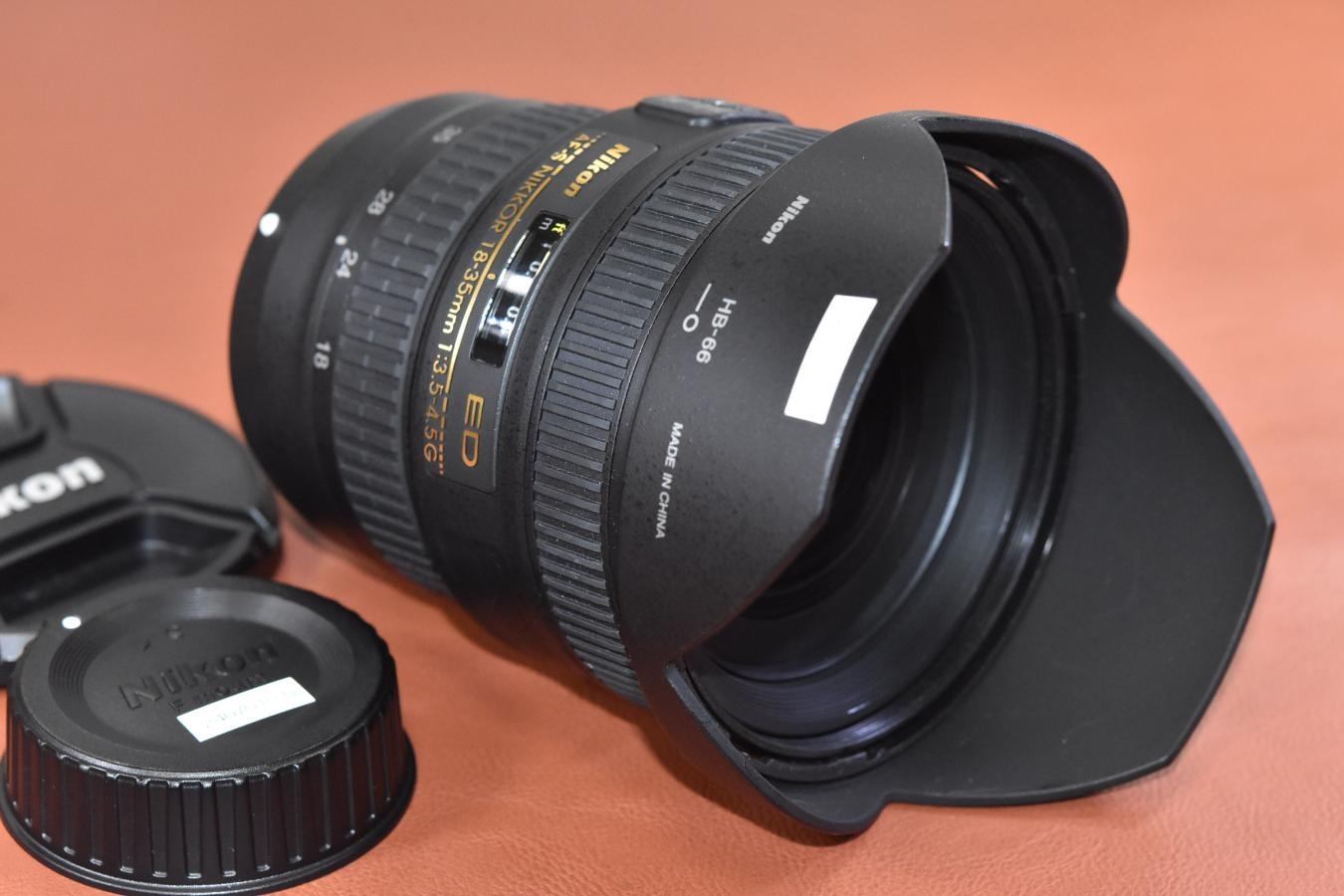 AF-S NIKKOR 18-35mm F3.5-4.5G ED 純正フードHB-66付 【キレイな物をお探しの方必見!!自信ありの逸品!!】