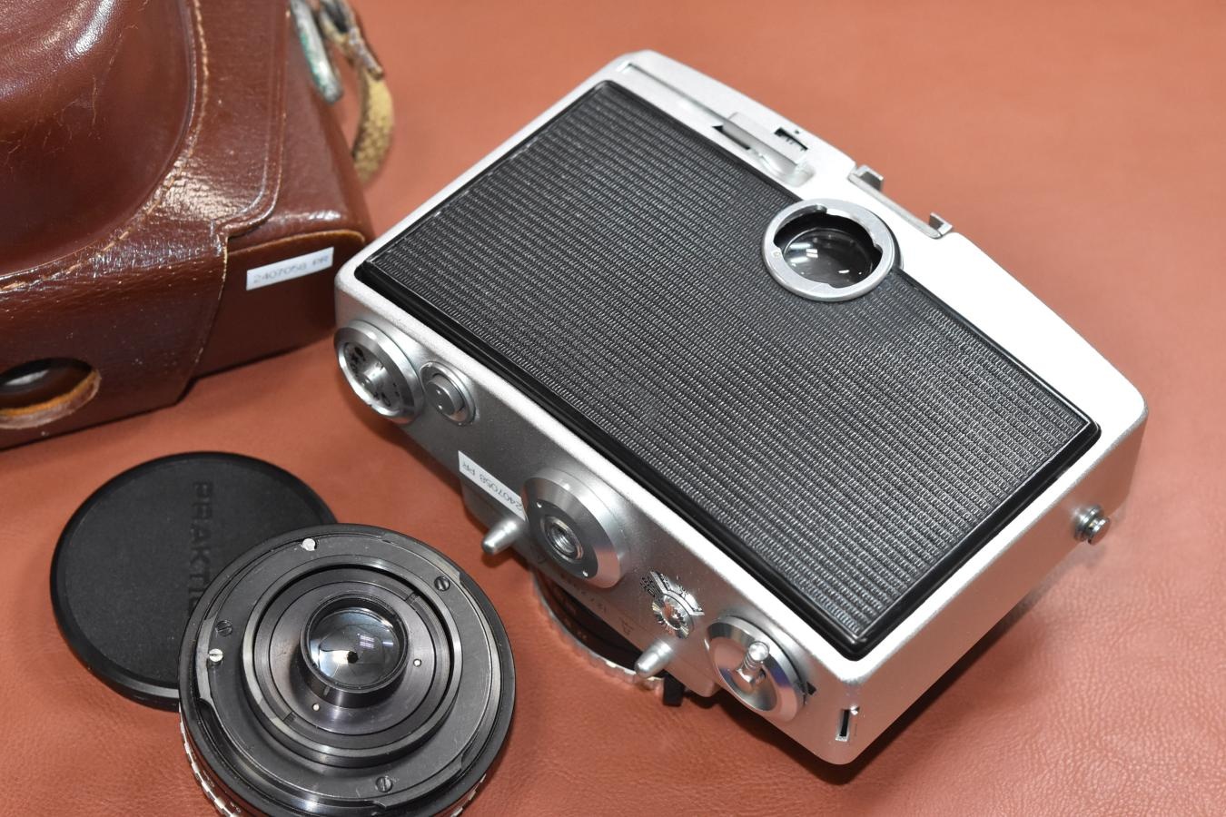 【希 少】PENTINA  Carl Zeiss Jena Tessar 50/2.8 ゼブラ付 【純正ケース付】