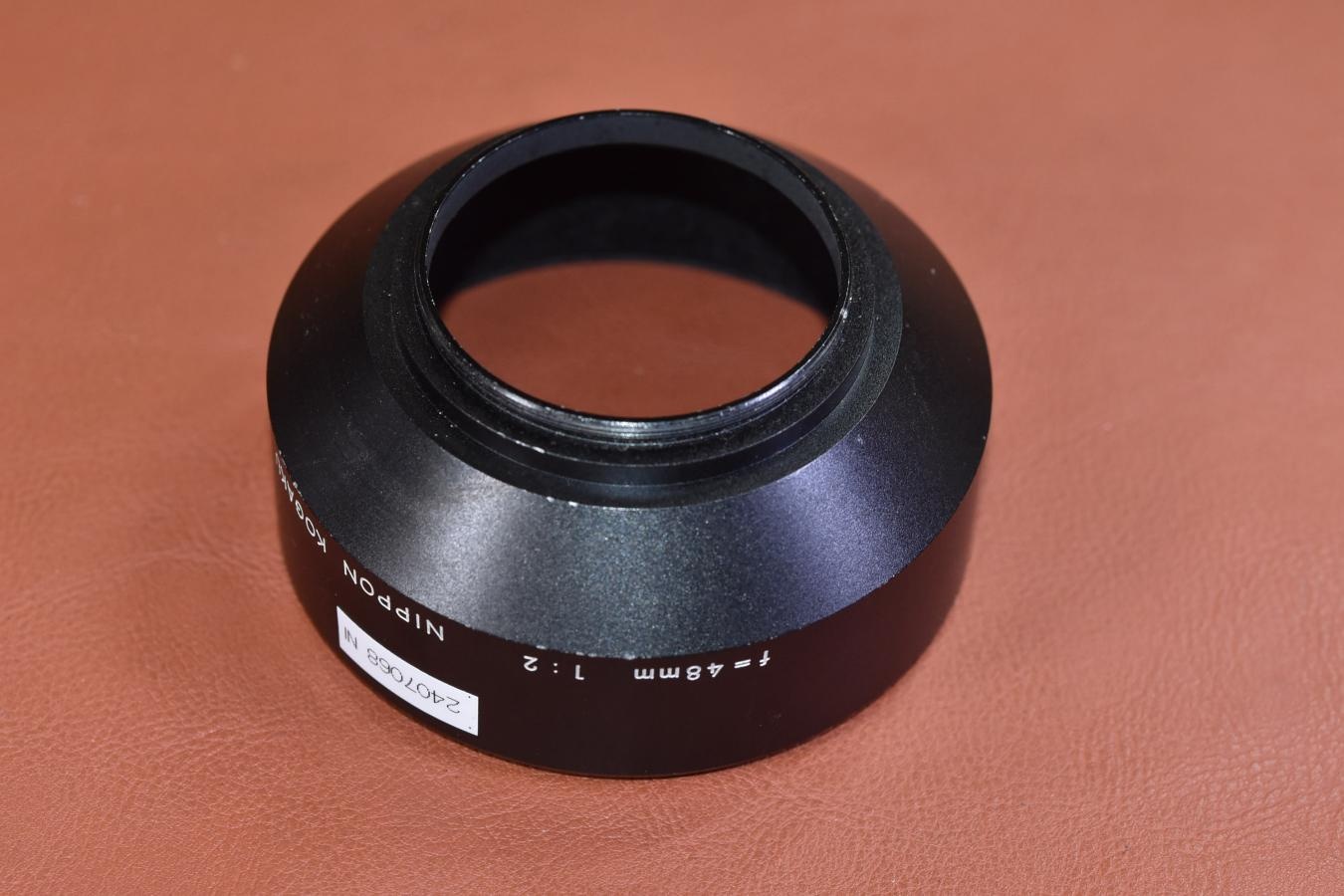 【希 少】NIPPON KOGAKU 48/2 METALHOOD 【Nikon AUTO 35用メタルフード】※キレイな物をお探しの方必見!!自信ありの逸品!!