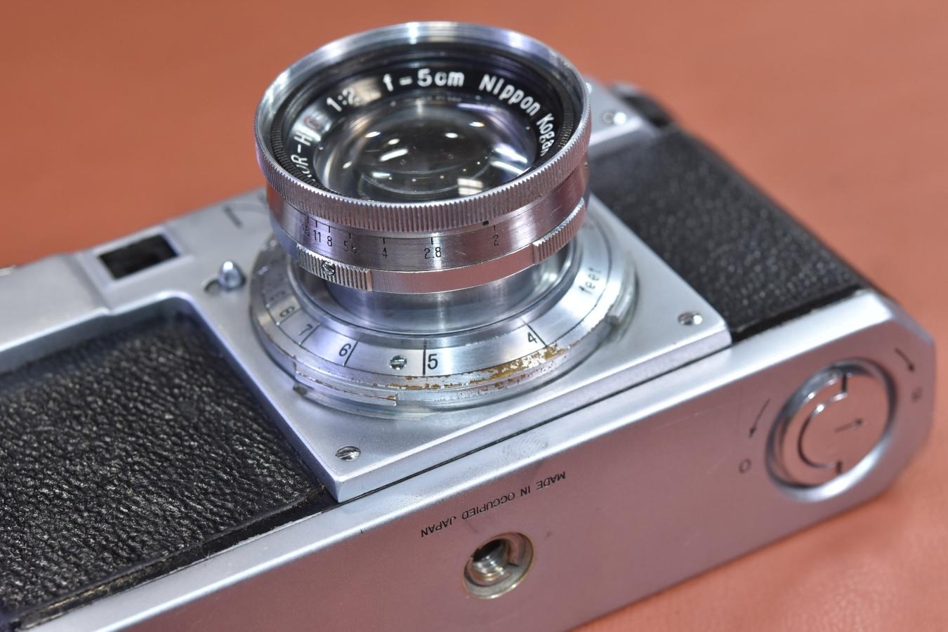 【コレクション向け】Nikon I型 NIKKOR-H・C 5cm F2 沈胴付(捨て番811) 【MADE IN OCCUPIED JAPAN ボディと裏蓋のシリアルナンバー一致】