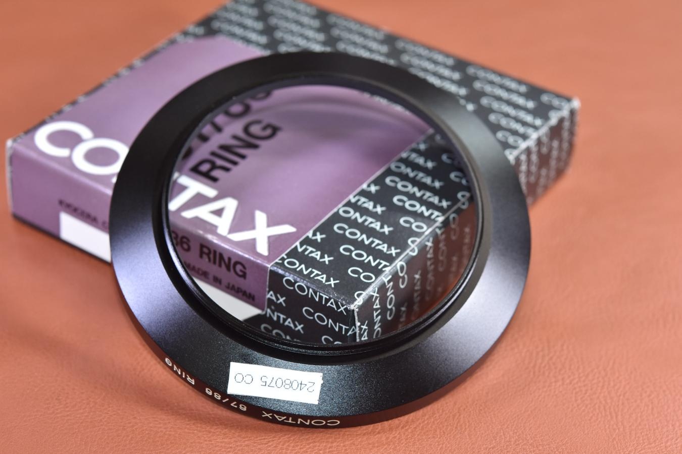 CONTAX 67/86 RING 元箱付【キレイな物をお探しの方必見!!自信ありの逸品!!】