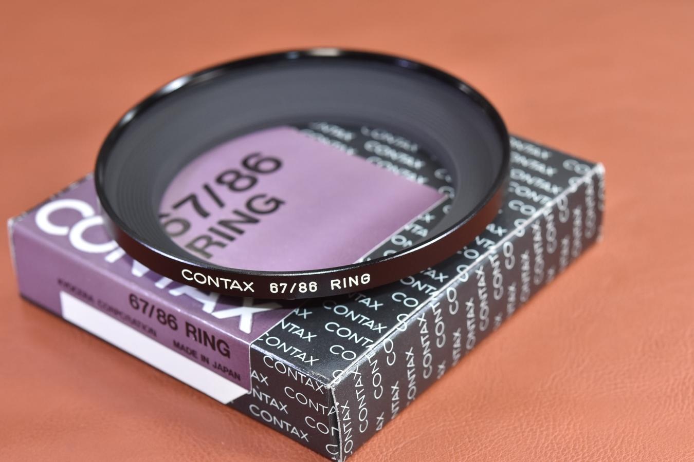 CONTAX 67/86 RING 元箱付【キレイな物をお探しの方必見!!自信ありの逸品!!】