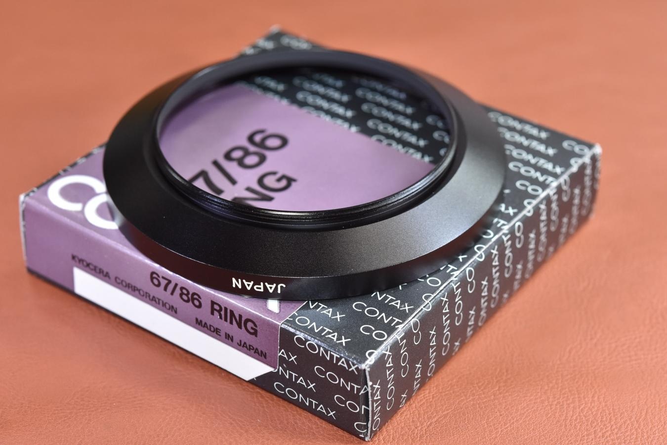 CONTAX 67/86 RING 元箱付【キレイな物をお探しの方必見!!自信ありの逸品!!】
