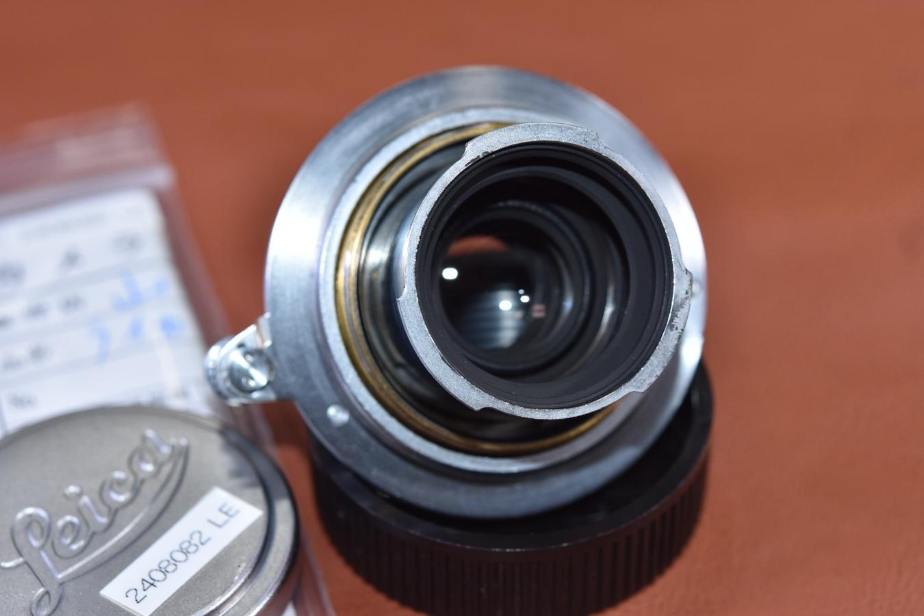 【希 少】 LEICA Red Elmar 5cm F3.5 沈胴 ダイヤマーク入り 104万台1952年製 整備済【LEICA Lマウントレンズ】