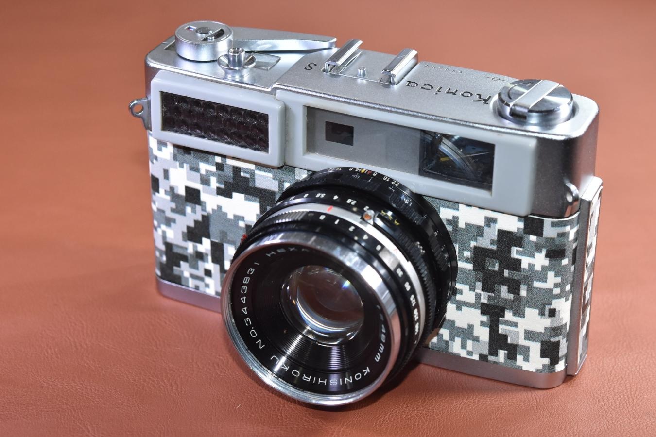 【リメイクカメラ】Konica S モルト交換済 【KONISHROKU HEXANON 48/2 レンズ搭載】