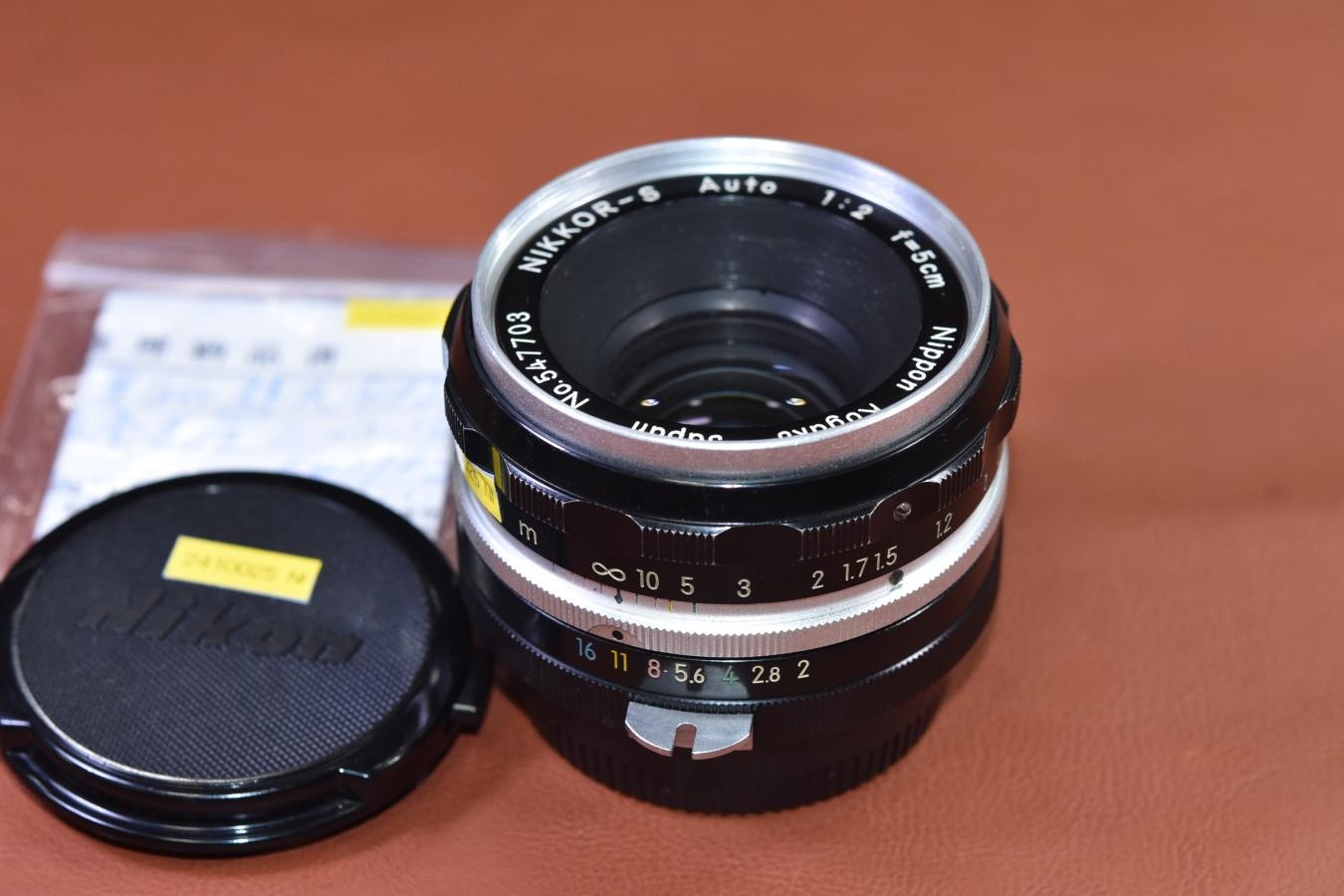【希 少】日本光学 Nippon Kogaku NIKKOR-S Auto 5cm F2 整備済【PAT.PEND.マーク入り】