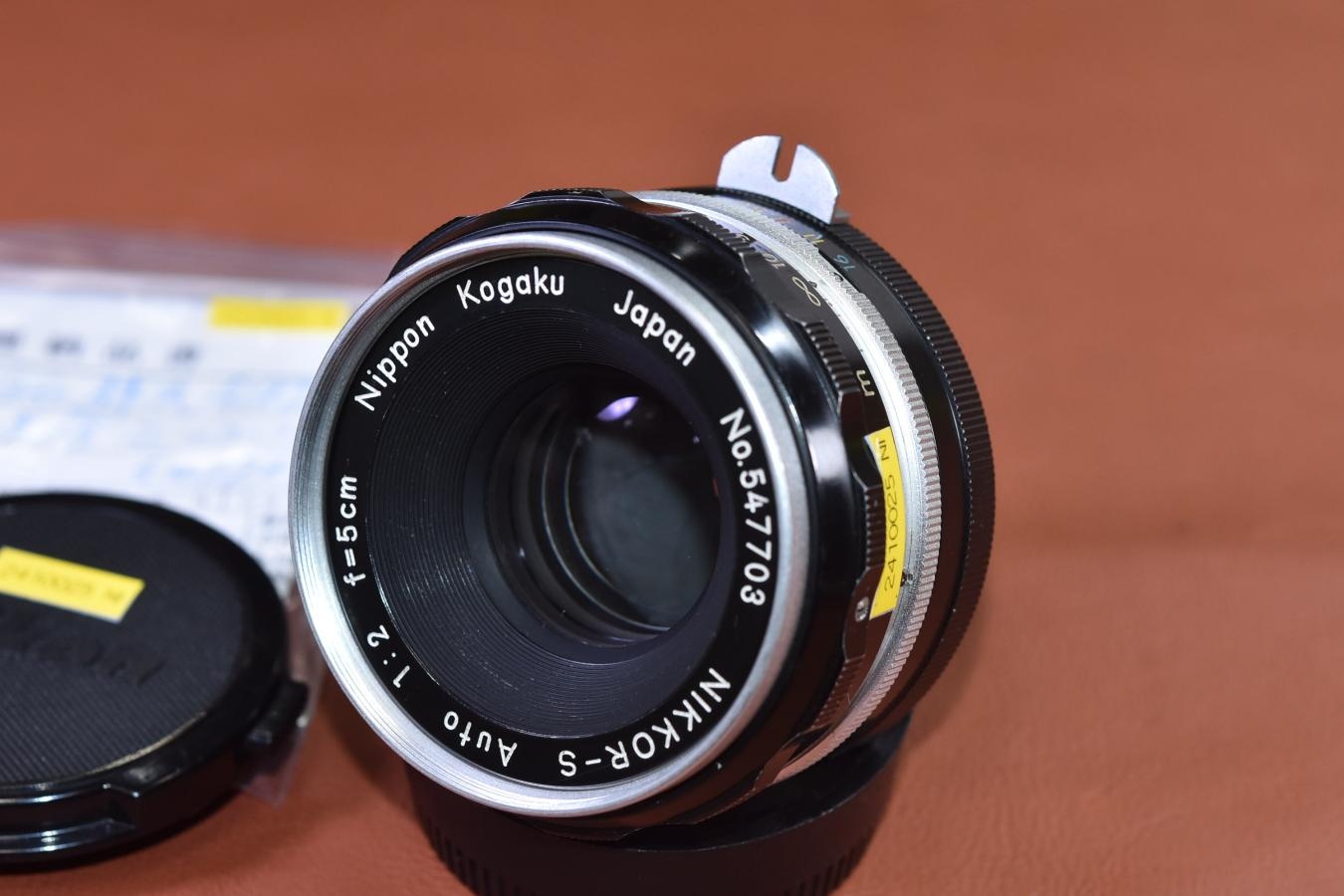 【希 少】日本光学 Nippon Kogaku NIKKOR-S Auto 5cm F2 整備済【PAT.PEND.マーク入り】