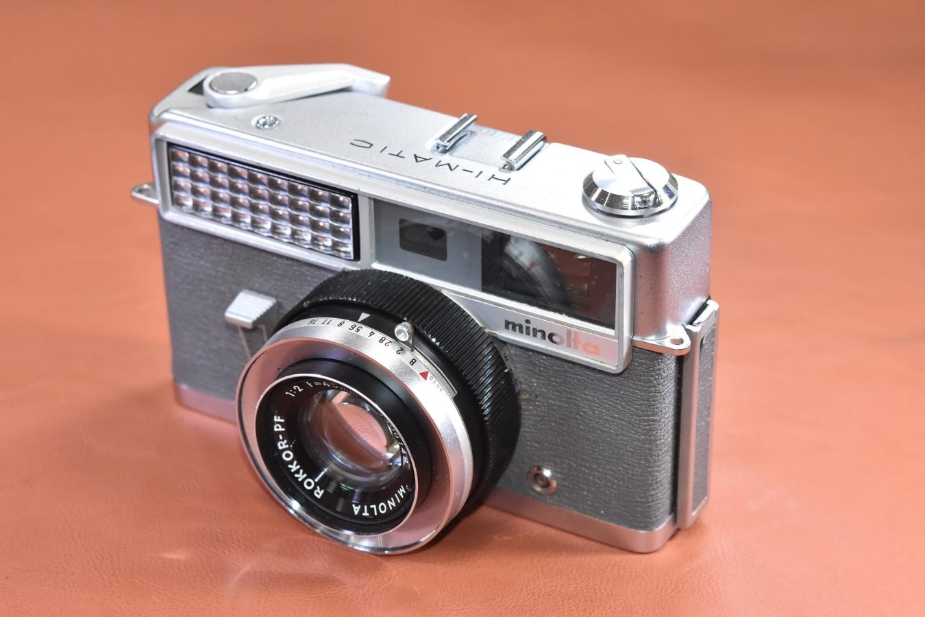 minolta HI-MATIC モルト交換済【MINOLTA ROKKOR-PF 45/2 レンズ搭載】