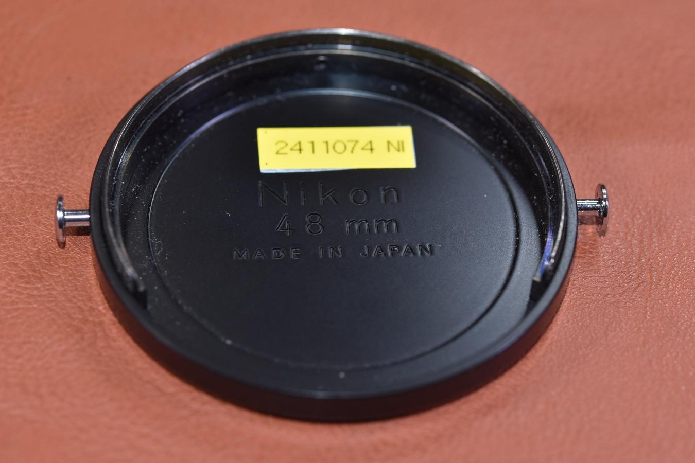 【希 少】Nikon 48mm Sbap-on METAL CAP 【復刻版 NIPPON KOGAKUマーク入り】※キレイな物をお探しの方必見!!自信ありの逸品!!