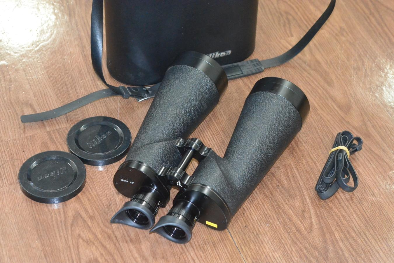 【希 少】Nikon 10×70 51° 双眼鏡 【純正ケース付】※キレイな物をお探しの方必見!!自信ありの逸品!!