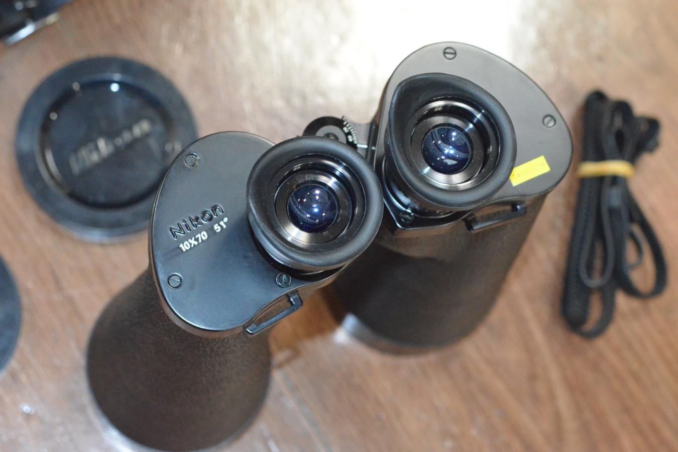 【希 少】Nikon 10×70 51° 双眼鏡 【純正ケース付】※キレイな物をお探しの方必見!!自信ありの逸品!!