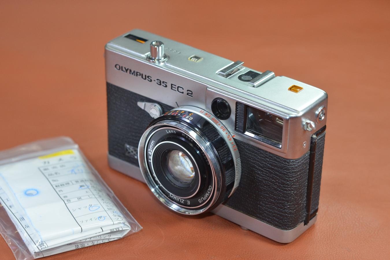 OLYMPUS-35 EC2 整備済【OLYMPUS E.ZUIKO 42/2.8レンズ搭載】※キレイな物をお探しの方必見!!自信ありの逸品!!