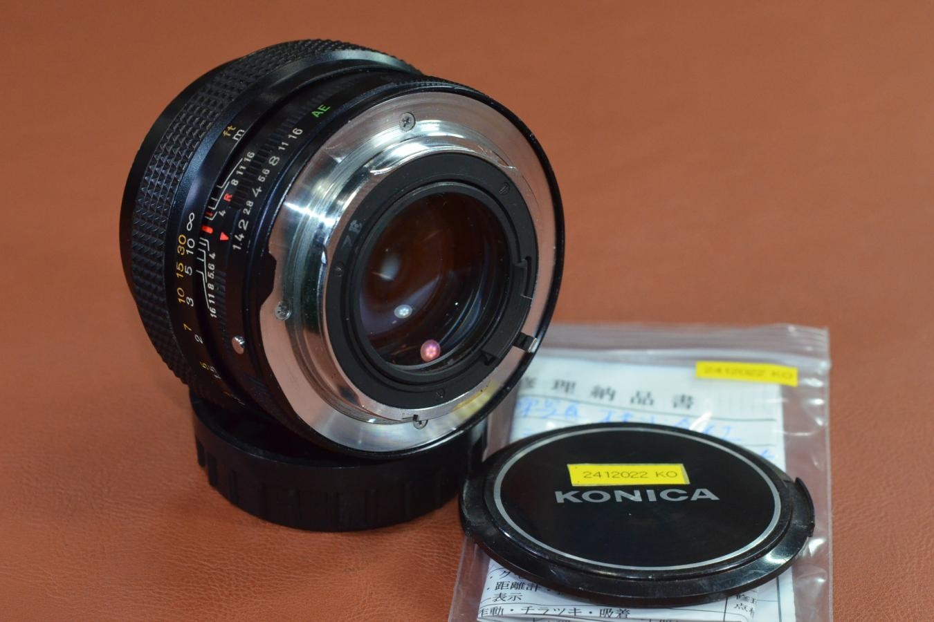 【B級特価品】 KONICA HEXANON AR 50mm F1.4 【整備済】