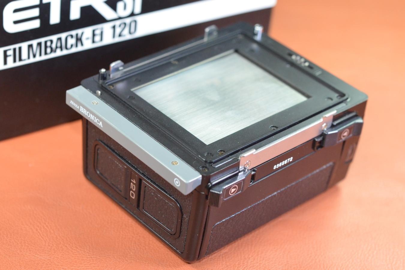 【希 少】ZENZA BRONICA FILM BACK E-i 120 元箱付【ZENZA BRONICA ETRシリーズ用】※キレイな物をお探しの方必見!!自信ありの逸品!!