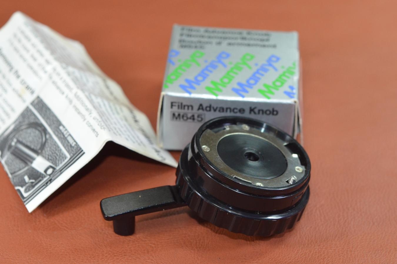 【希 少】Mamiya Film Advance Knob 元箱付 【Mamiya M645用フィルム巻き上げノブ】※キレイな物をお探しの方必見!!自信ありの逸品!!