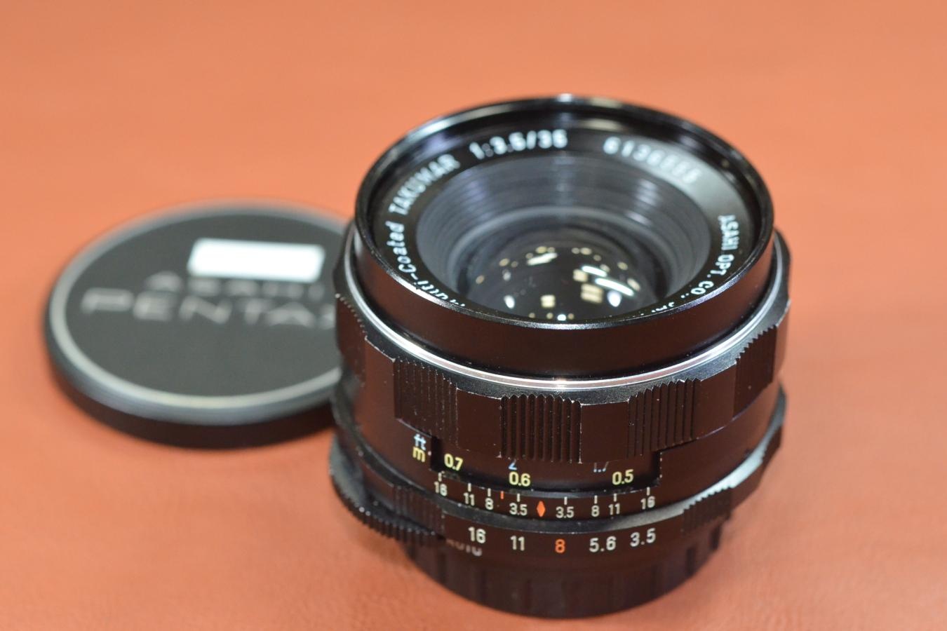 PENTAX Super-Multi-Coated TAKUMAR 35mm F3.5【カメラ女子に絶大な人気のオールドレンズ M42マウントレンズ】