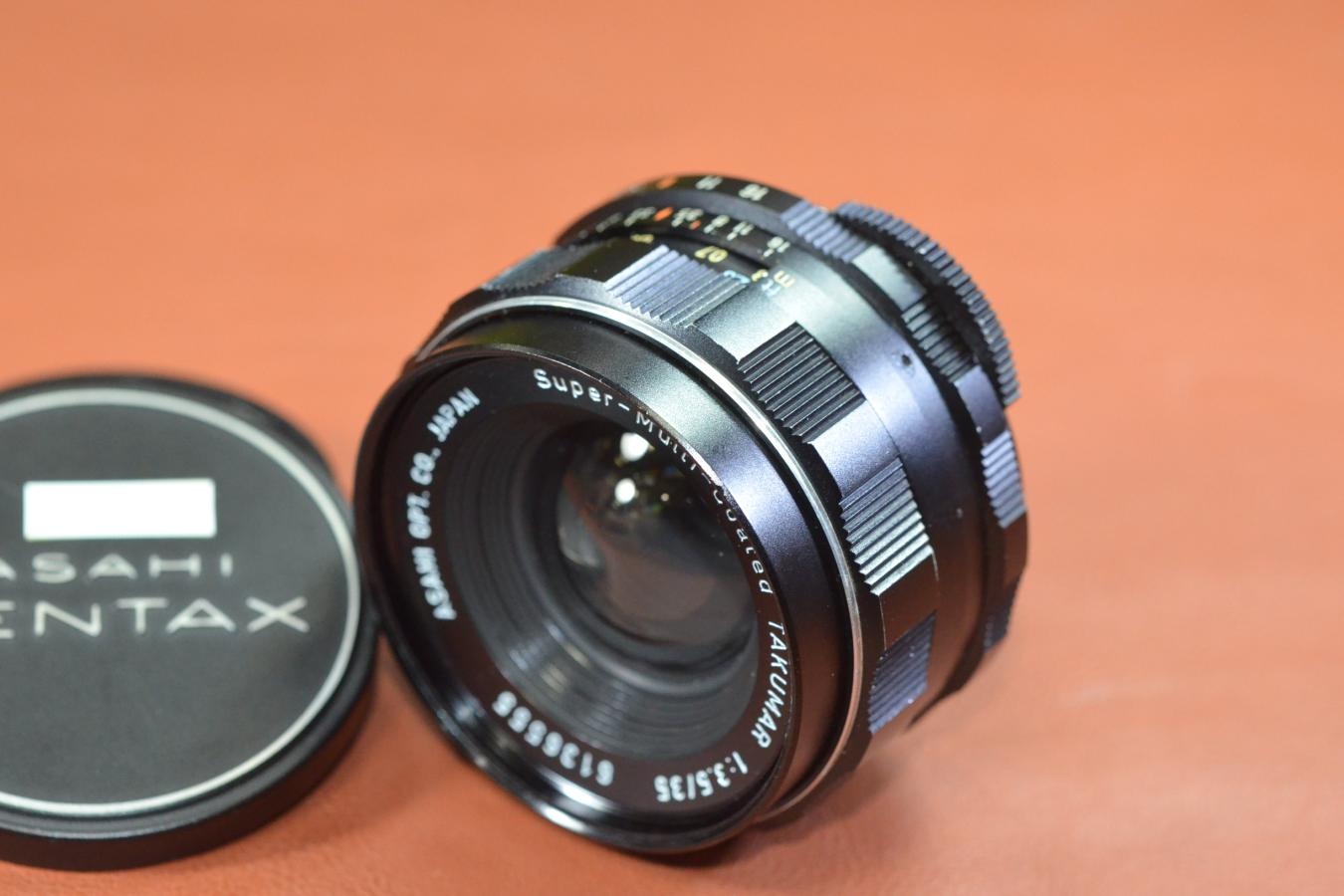 PENTAX Super-Multi-Coated TAKUMAR 35mm F3.5【カメラ女子に絶大な人気のオールドレンズ M42マウントレンズ】