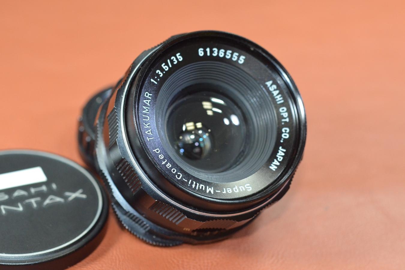 PENTAX Super-Multi-Coated TAKUMAR 35mm F3.5【カメラ女子に絶大な人気のオールドレンズ M42マウントレンズ】