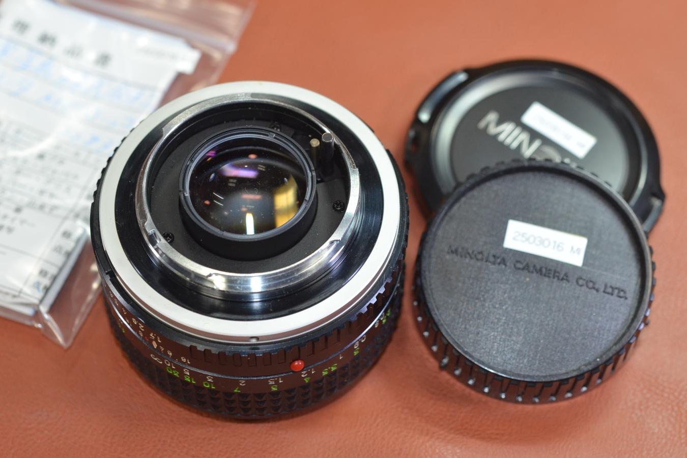 【B級特価品】 MINOLTA MC ROKKOR-PF 50mm F1.7【整備済】