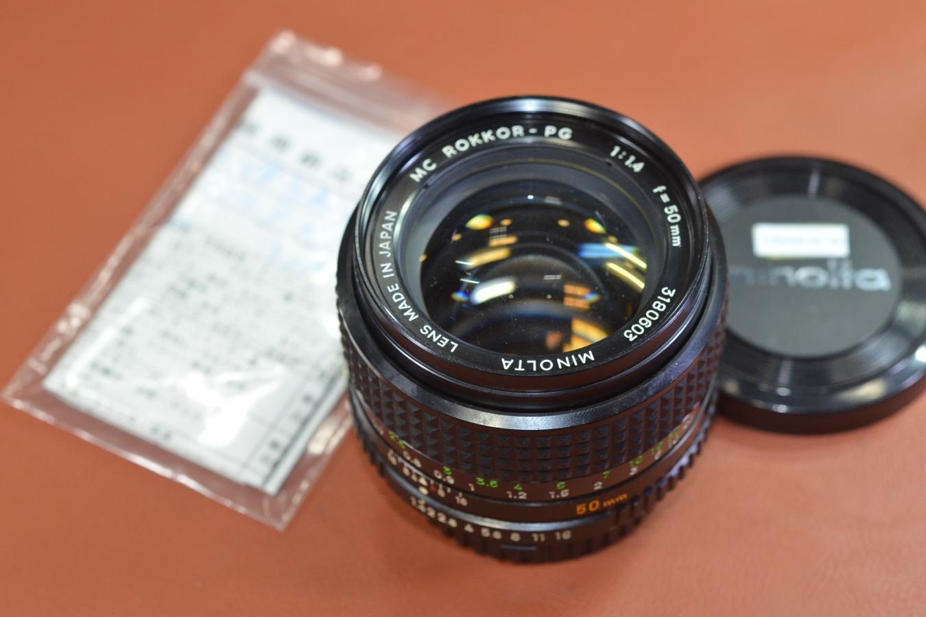 【B級特価品】 MINOLTA MC ROKKOR-PG 50mm F1.4【整備済】