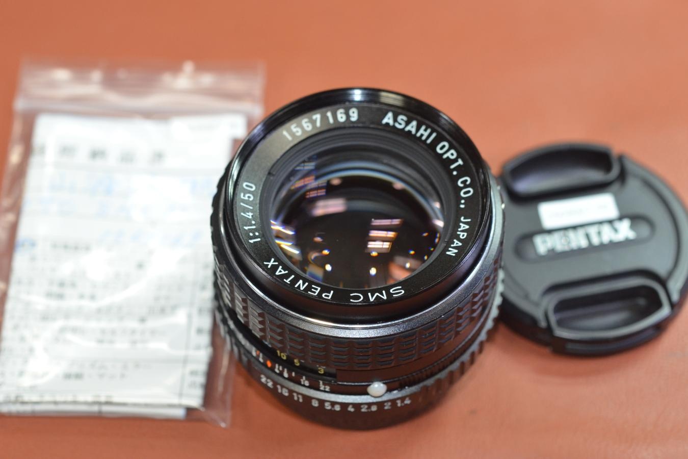 SMC PENTAX 50mm F1.4 整備済【Kマウントレンズ】